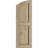 Timberthane Two Equal Flat Panel w/Elliptical Top Shutters-64374817-64374833-64374860