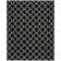 Rodgers Hand Woven Flat Weave Wool/Cotton Geometric Rug in Ivory/Black