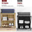 Ensemble de 2 porte-bagages avec rangement, valises pliantes pour chambre d'amis, pouvant supporter jusqu'à 120 lb-125533167