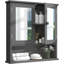 Armoire à pharmacie à miroir murale l 22 po H 23 po Reshia