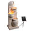 Fontaine de jardin solaire à 4 niveaux 28,5 po avec lumière DEL et pompe-114318009