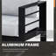 4-Piece Modern Aluminum Patio Conversation Set,  4-Seat Outdoor Sofa with  Thick Cushions & Coffee Table-428015647-428015644