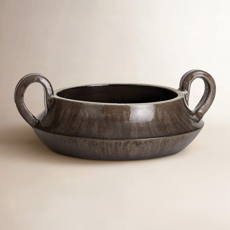 Ceramic Decorative Bowl, Gray