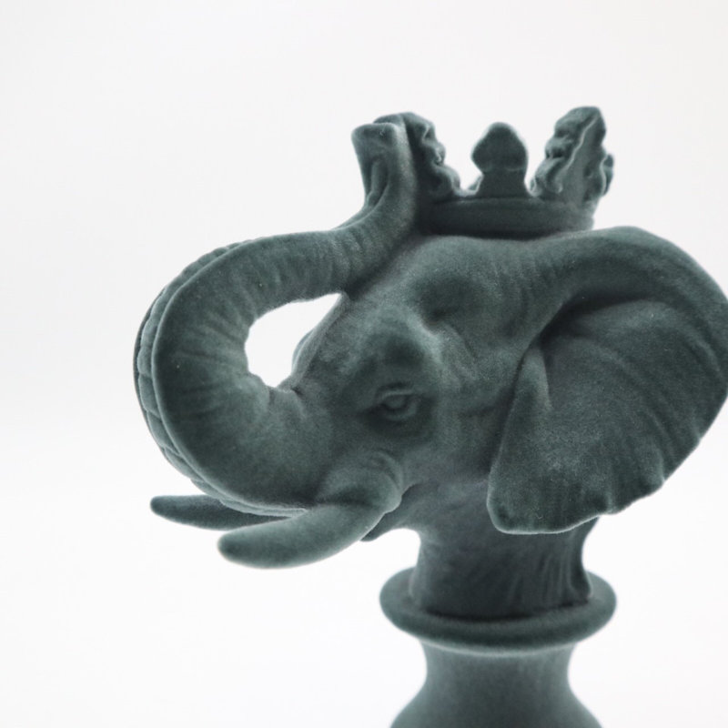 Sculpture éléphant Aadin, Vert