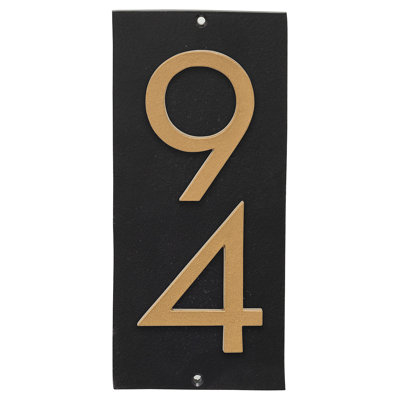Floating 1-Line Wall Address Plaque