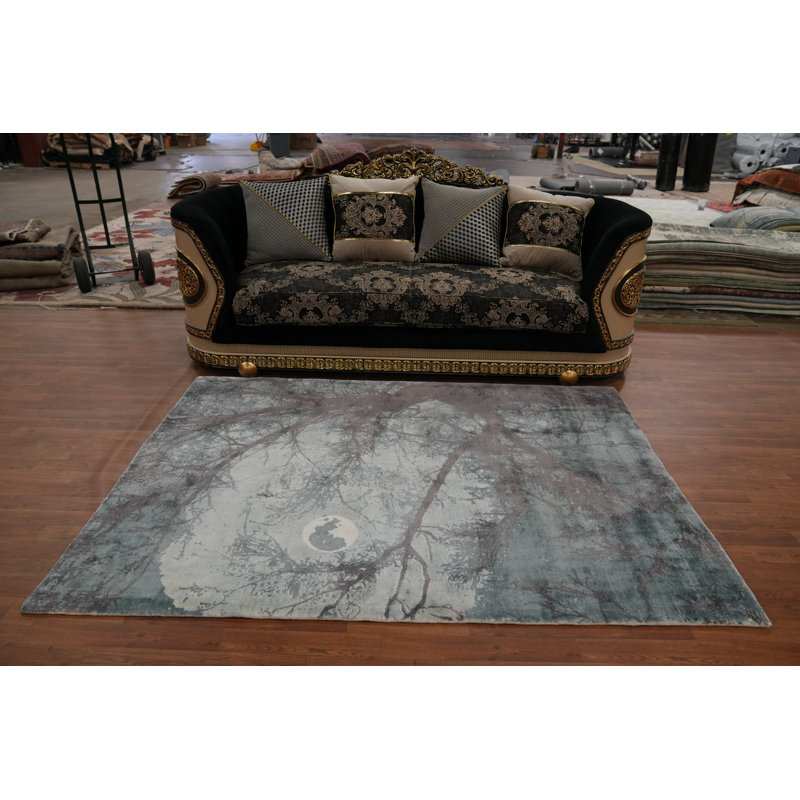 Nature Print Modern Abstract Rug 5x7