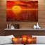 Reproduction de photo sur toile tendue, "magnifique coucher de soleil sur la plage tropicale large mer"-1473577259-1463310300