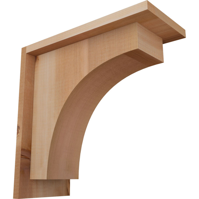 Corbeau Huntington avec plaque arrière, H 12 po x l 5,5 po x P 12 po, Cèdre rouge, Lisse