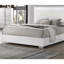 Mobilier de chambre contemporain avec lit à tête large et tête de lit à DEL avec finition UV 1pc