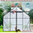 8X10Ft Double Door Polycarbonate Greenhouse Raised Base And Anchor Aluminum Heavy Duty Walk-In Greenhouses For Outdoor Backyard In All Season-118993101-118993100