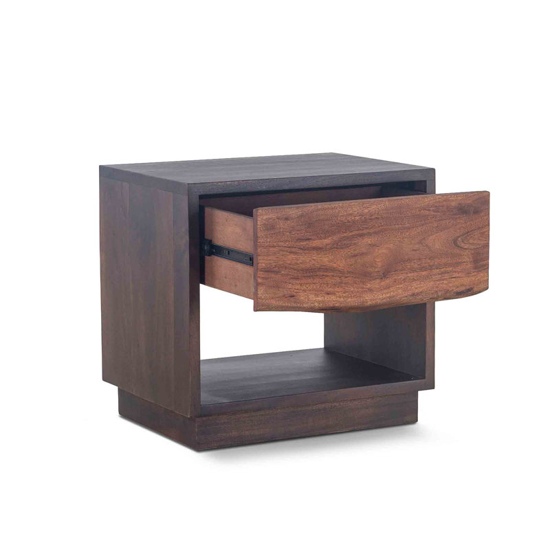 Palermo 1 - Drawer Solid Wood Nightstand