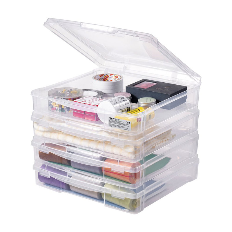 Boîtes transparentes en plastique Scrapbook