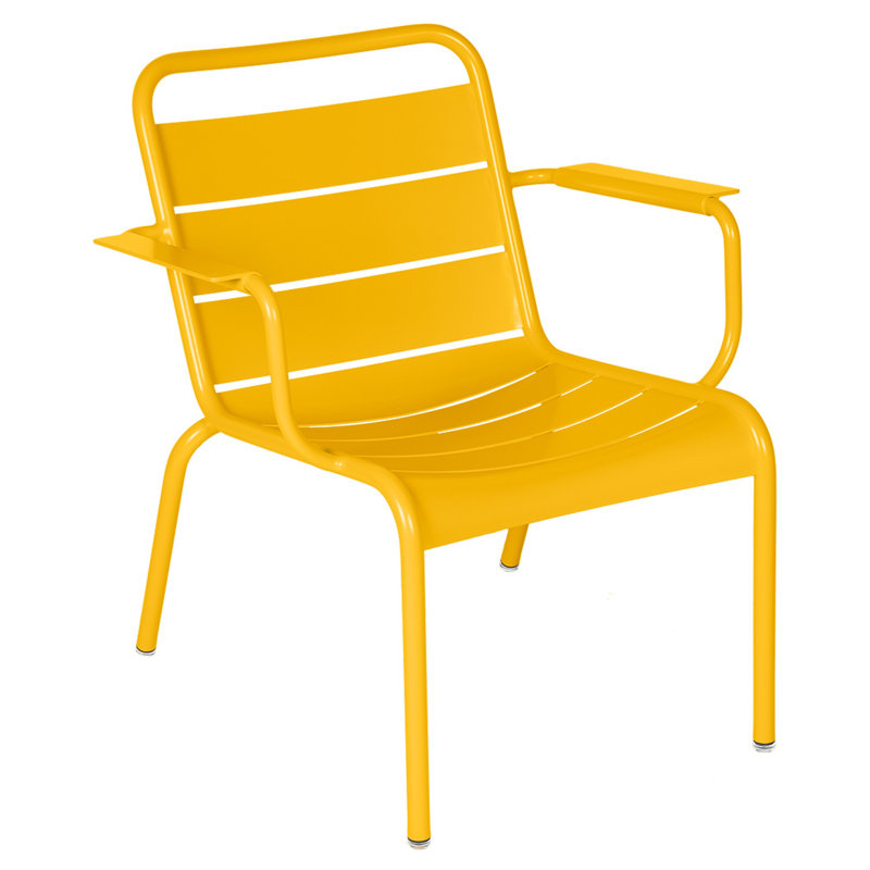 Luxembourg Aluminum Outdoor Lounge Chair, Honey Textured