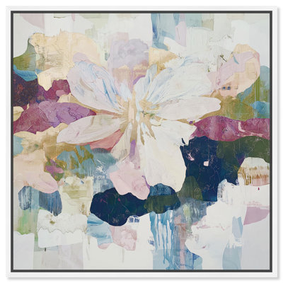 Art Remedy Soft Color Abstracts Canvas Unfurling II