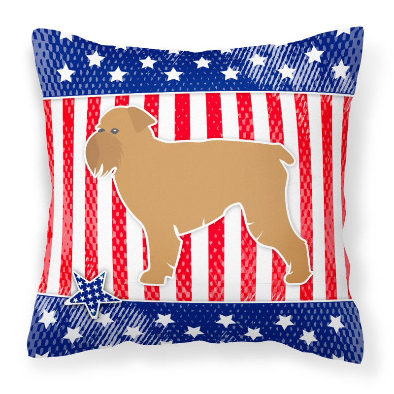 Coussin intérieur/extérieur Patriotic, H 18 po x l 18 po x P 3 po