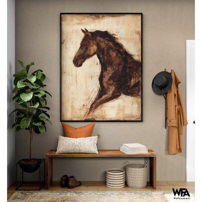 «Weathered Equ Cavalier I» par Ethan Harper, art mural de la Brown Horse
