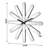Jeni Mirrored Starburst Wall Clock