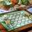 Patricia Heaton Home Green Geo Printed Stripe Napkin Set of 4-727890078-727890067