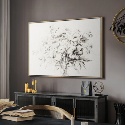 "Croquis rétro-V" sur toile