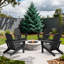 Chaise Adirondack pliable en PEHD Clitheroe-879525383