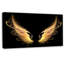 «Golden Angel Wings on Black», reproduction d'impression sur toile tendue-63567955