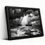 Ensemble de 1 tableau sur toile tendue représentant un navire en mer en noir et blanc et une tempête-922000989