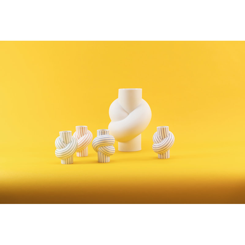 Node Porcelain China Table Vase, Mango
