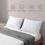 Ensemble de 2 coussins 100% coton biologique en duvet et plumes d'oie-1699089007