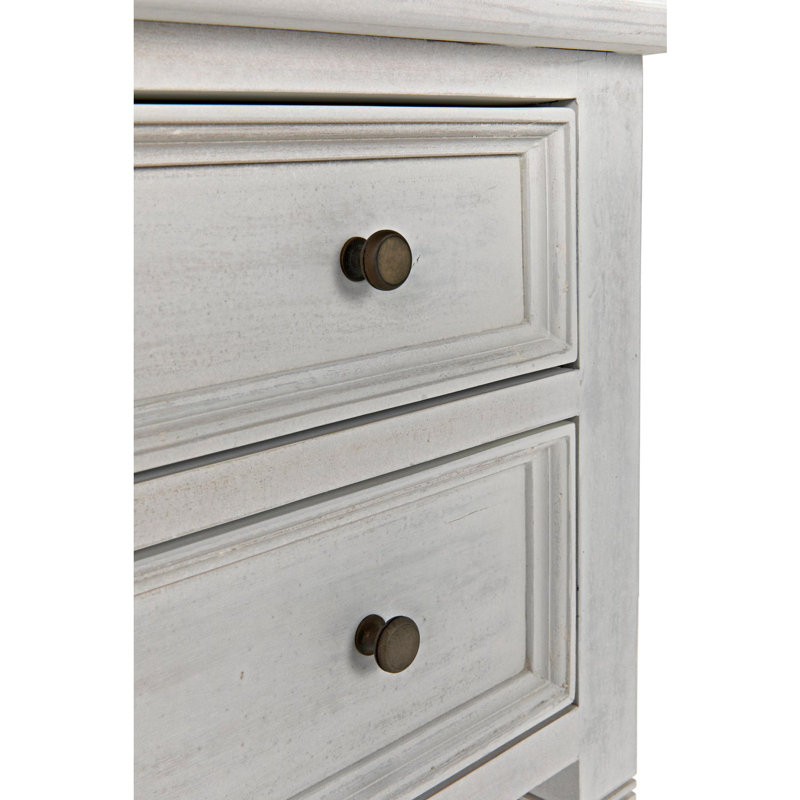 Oxford End Table, White Wash