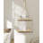 Macrame Wall Hanging Shelf Boho Floating Shelves Cotton Rope Rustic Home Decor 2 Tiers Plant Hanger Photo Display Tissue Towel Storage Organizer For Living Room Bedroom Bathroom Hallway