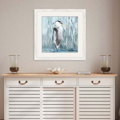 Standing Still Heron I Framed Art