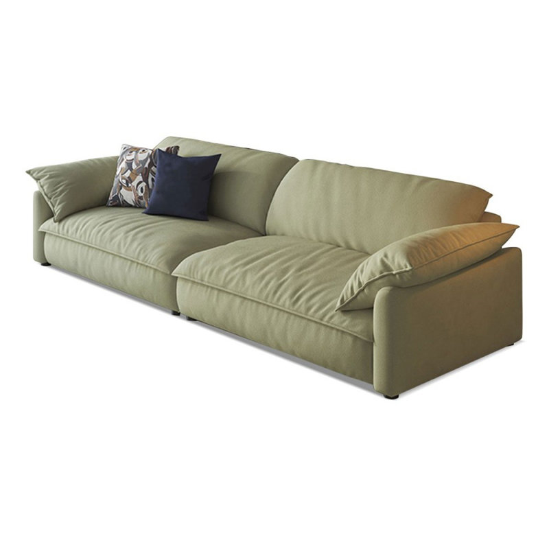 Coussin modulaire en polyester vert, 3, Vert, H 33,86 po x l 90,55 po x P 36,22 po
