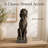 Antique Bronze Look Sitting Hound Dog Statue