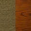 Fauteuil Gulay rembourré brun olive et ambre