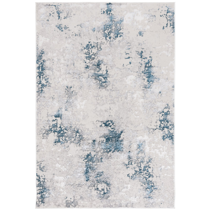 Boarisch Performance Abstract Rug, Round 6'7"