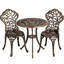 color  All Weather Table Set Antique Aluminium Bistro Dining Set-222384059