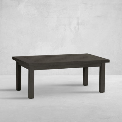 Club Aluminum Rectangular Coffee Table Slate Gray