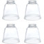 Abat-jour de ventilateur de plafond cloche en verre H 5 po x l 4,13 po (à visser)