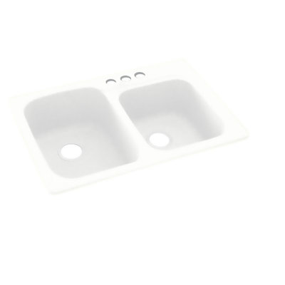 33'' L Double Bowl Solid Surface Kitchen Sink