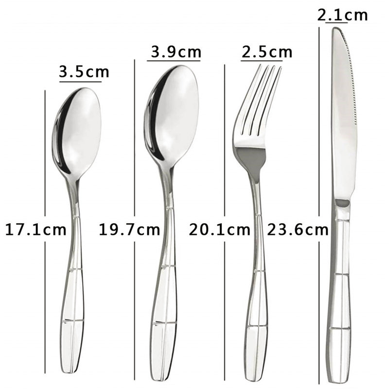 Ebern Designs Merlo 32 Piece Stainless Steel Cutlery Set , Service for 8