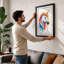 Rainbow Unicorn Dreams Eclectic - Framed Print-1245027510-1245027535