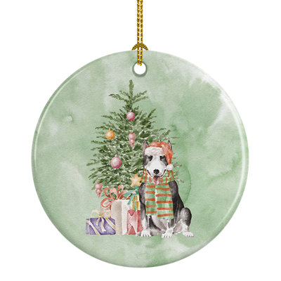 Ornement suspendu Christmas Bull Terrier