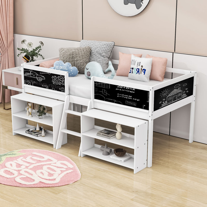 Eibe Kids Twin Loft Bed, White
