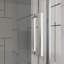 Portes de douche pivotantes, porte de douche battante pliante sans cadre l 30 po x H 72 po, verre trempé transparent de 1/4 po (6 mm), quincaillerie à finition chromée, installation réversible