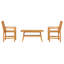 2 - Person Acacia Patio Dining Set with Rectangular Table