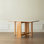 Natural Solid Oak Legs Extending Dining Table Rock Slab Top Extending Dining Table For 4-6 People Solid Wood Dining Table