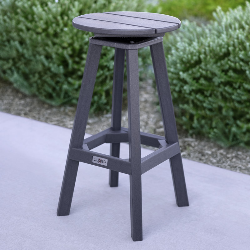 Tabouret d'extérieur LuXeo Mason (ensemble de 2), Gris