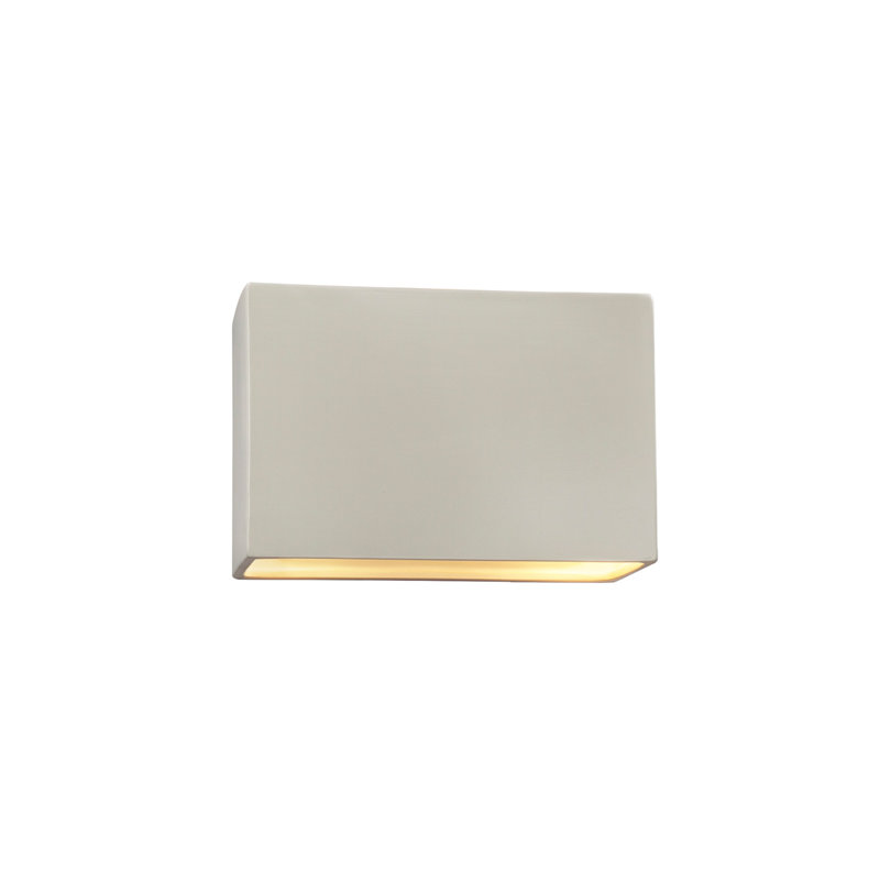 Ambiance Collection™ LED Outdoor Flush Mount, Matte White, 6" H x 10" W x 4" D, No