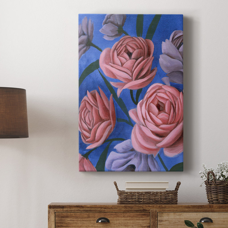 «Layered Petals I» - galerie sur mesure Cavas, H 27 po x l 18 po