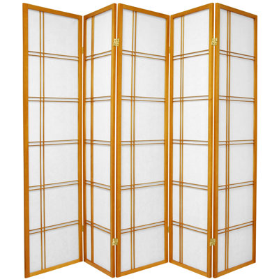 Keitez 58.75" Tall Rice Paper Folding Room Divider